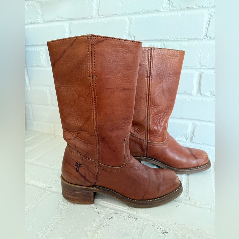 Frye Vintage Campus Leather Boots